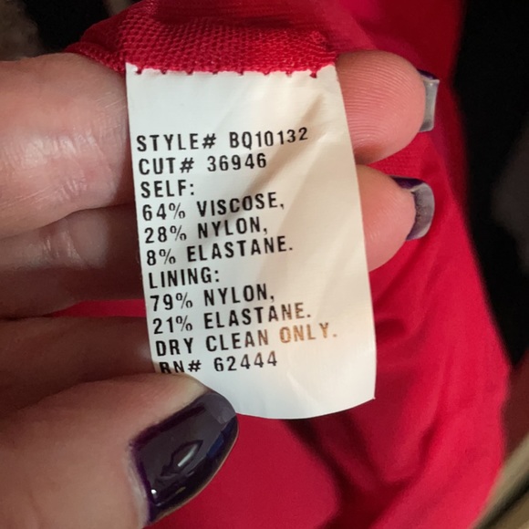 Nicole Miller Red Cocktail Dress - Picture 5 of 6